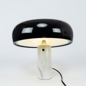 Marmeren Tafellamp met Elegante Stenen Voet – Moderne Woonkamer & Slaapkamer Verlichting