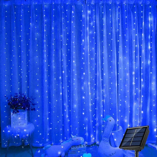Waterdichte Zonne-energie LED Gordijnverlichting Buiten – 3x2m Sfeervolle Tuinlampen