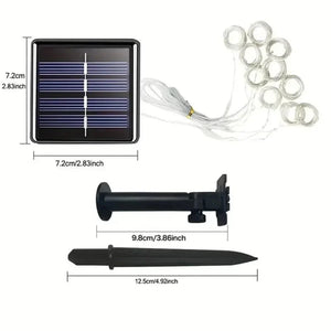 Waterdichte Zonne-energie LED Gordijnverlichting Buiten – 3x2m Sfeervolle Tuinlampen