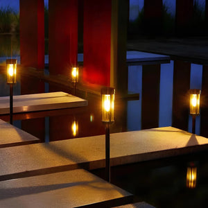 Solar Fakkel Tuinpadverlichting – Decoratieve Buiten LED Lamp