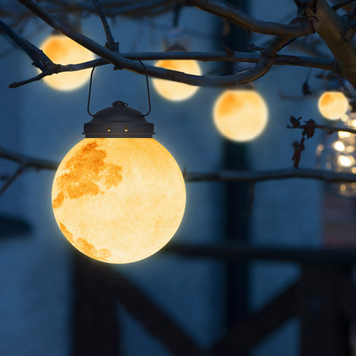 Maan Geïnspireerde Solar LED Tuinlamp – Decoratieve Buitenverlichting voor Terras, Balkon & Tuin