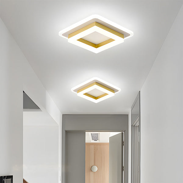Slanke Moderne Vierkante LED Plafondlamp – Minimalistische Binnenverlichting
