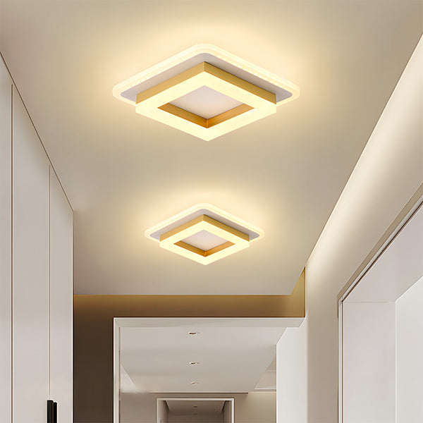 Slanke Moderne Vierkante LED Plafondlamp – Minimalistische Binnenverlichting