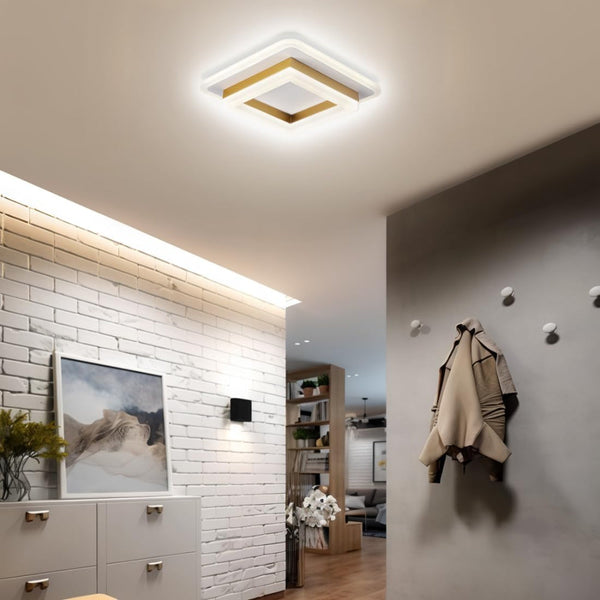 Slanke Moderne Vierkante LED Plafondlamp – Minimalistische Binnenverlichting