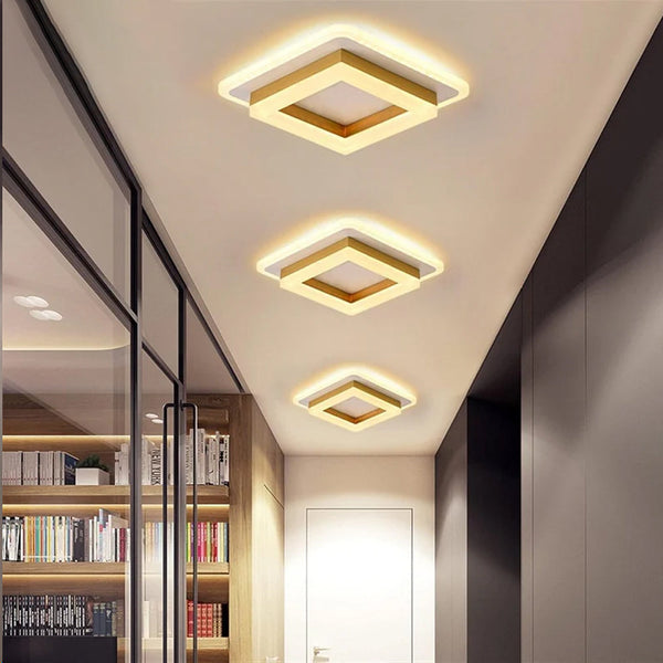 Slanke Moderne Vierkante LED Plafondlamp – Minimalistische Binnenverlichting
