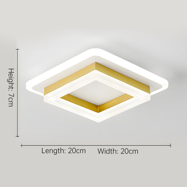Slanke Moderne Vierkante LED Plafondlamp – Minimalistische Binnenverlichting
