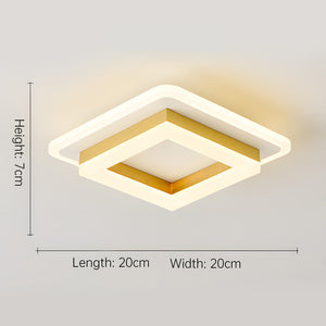 Slanke Moderne Vierkante LED Plafondlamp – Minimalistische Binnenverlichting
