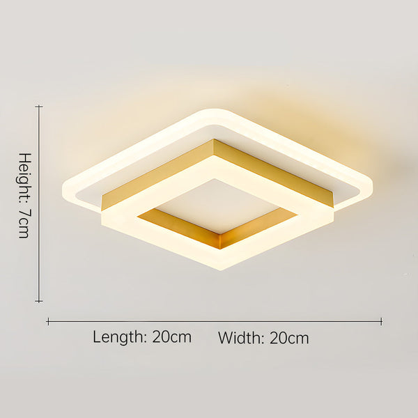 Slanke Moderne Vierkante LED Plafondlamp – Minimalistische Binnenverlichting