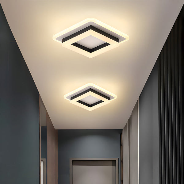 Slanke Moderne Vierkante LED Plafondlamp – Minimalistische Binnenverlichting