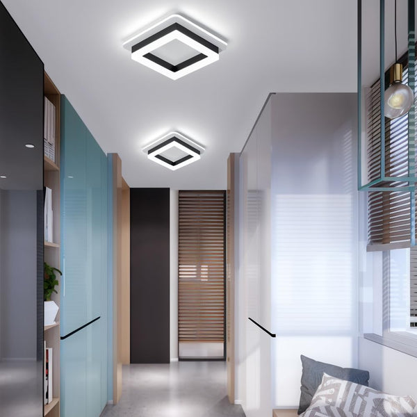 Slanke Moderne Vierkante LED Plafondlamp – Minimalistische Binnenverlichting