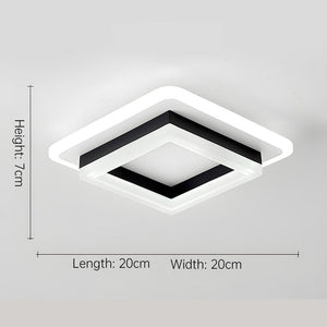 Slanke Moderne Vierkante LED Plafondlamp – Minimalistische Binnenverlichting