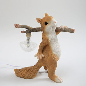 Gezellige Eekhoorn Bureau Lamp – Charmante Dierenlamp voor een Warme Sfeer