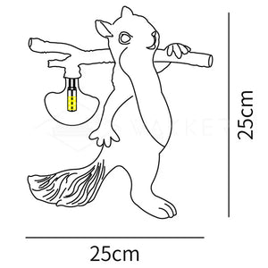Gezellige Eekhoorn Bureau Lamp – Charmante Dierenlamp voor een Warme Sfeer