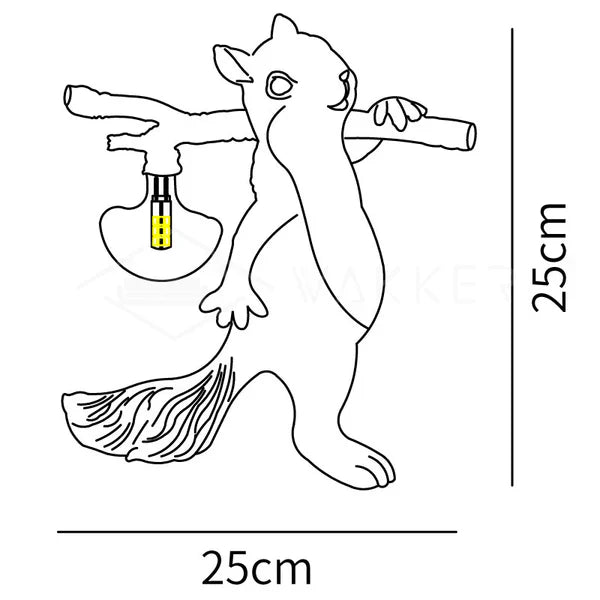 Gezellige Eekhoorn Bureau Lamp – Charmante Dierenlamp voor een Warme Sfeer