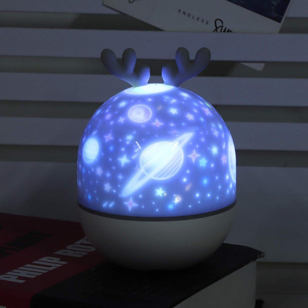LED Sterrenprojector Nachtlamp – Draaibare Galaxy Lamp met Muziekdoos, Oplaadbaar & Kindveilig