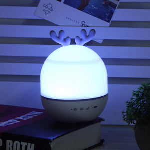 LED Sterrenprojector Nachtlamp – Draaibare Galaxy Lamp met Muziekdoos, Oplaadbaar & Kindveilig