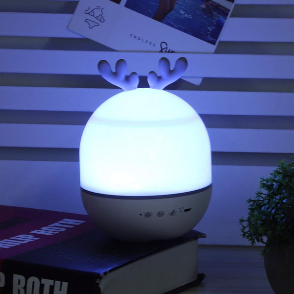LED Sterrenprojector Nachtlamp – Draaibare Galaxy Lamp met Muziekdoos, Oplaadbaar & Kindveilig