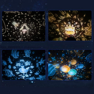 LED Sterrenprojector Nachtlamp – Draaibare Galaxy Lamp met Muziekdoos, Oplaadbaar & Kindveilig