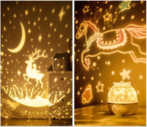 Rustgevend LED Nachtlicht met Zacht Galaxie Effect – Ontspannende Slaaplamp voor Kinderkamer & Slaapkamer
