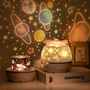 Rustgevend LED Nachtlicht met Zacht Galaxie Effect – Ontspannende Slaaplamp voor Kinderkamer & Slaapkamer