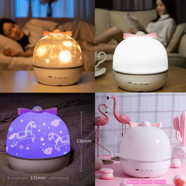 Rustgevend LED Nachtlicht met Zacht Galaxie Effect – Ontspannende Slaaplamp voor Kinderkamer & Slaapkamer