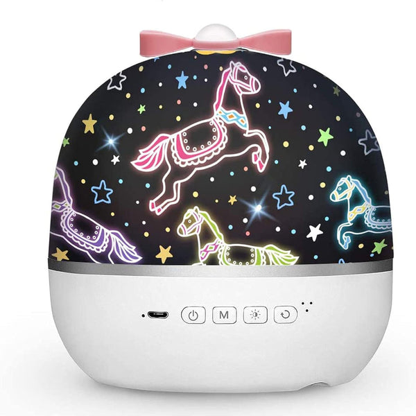 Rustgevend LED Nachtlicht met Zacht Galaxie Effect – Ontspannende Slaaplamp voor Kinderkamer & Slaapkamer