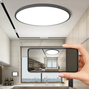 Dunne Ronde LED Plafondlamp – Modern Verlichtingsaccent voor Thuis