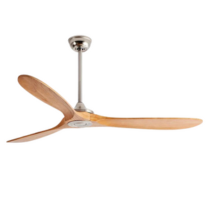 EcoLuxe Plafondventilator met Houten Bladen, LED Licht  Afstandsbediening  Moderne Comfort voor Thuis