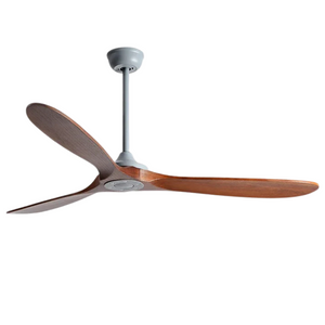 EcoLuxe Plafondventilator met Houten Bladen, LED Licht  Afstandsbediening  Moderne Comfort voor Thuis