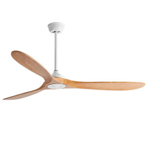 EcoLuxe Plafondventilator met Houten Bladen, LED Licht  Afstandsbediening  Moderne Comfort voor Thuis