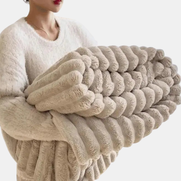 Luxe Superzacht Fleece Dekentje  Faux Schapenvacht Plaid voor Warmte & Comfort