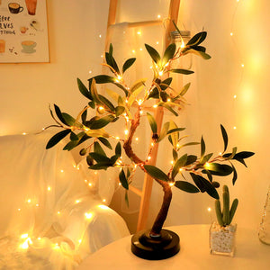 Boomvormige LED Tafellamp – Warm Wit Decoratief Licht voor een Gezellige Sfeer