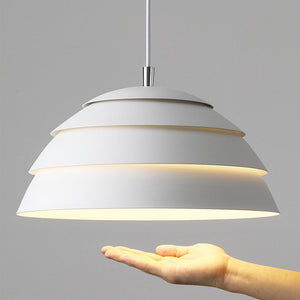 Moderne Koepel Hanglamp | Grijs 39 cm | IJzer & Aluminium LED Hanglamp