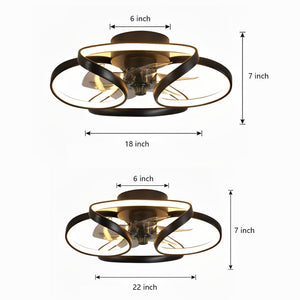 LED Plafondventilatorlamp – Moderne Decoratieve Ventilator met Zachte Sfeerverlichting