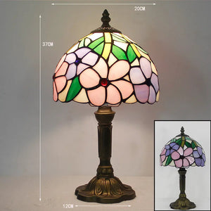 Elegante Tafellamp van Handgemaakt Glas – Kleurrijke Verlichting voor Woonkamer & Kantoor