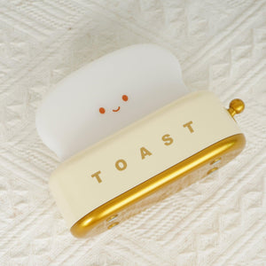 Speelse Retro Broodrooster Tafellamp met LED Licht & Oplaadbare Batterij – Unieke Woondecoratie
