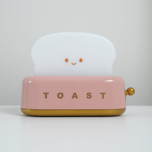 Speelse Retro Broodrooster Tafellamp met LED Licht & Oplaadbare Batterij – Unieke Woondecoratie