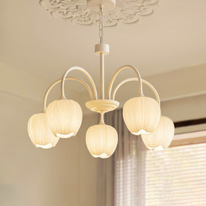 Tulpvormige Kronleuchter Hanglamp – Elegante Plafondlamp in Matcha Groen