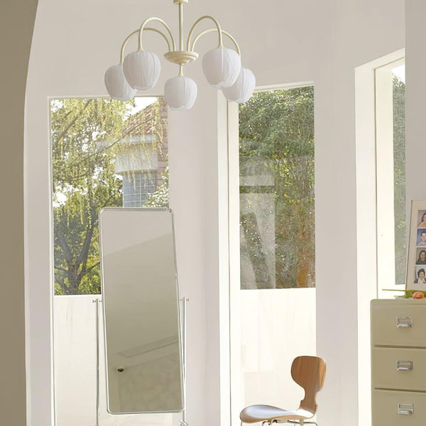 Tulpvormige Kronleuchter Hanglamp – Elegante Plafondlamp in Matcha Groen
