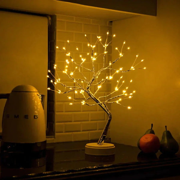 Magische Boom LED-Tafellamp – Warm Sfeerverlichting voor Gezellige Woondecoratie