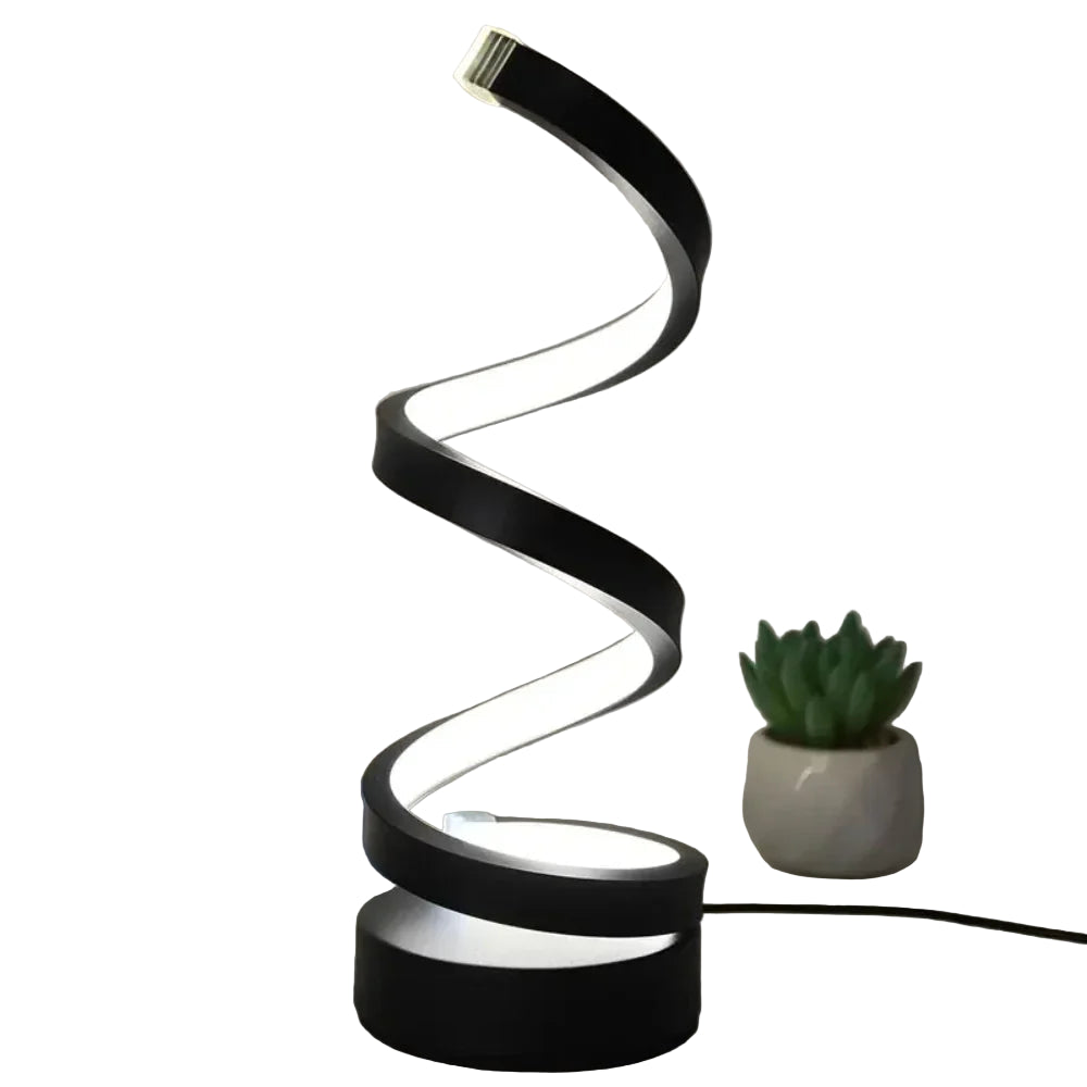 Moderne Spiraal LED Tafellamp – Dimbare Sfeerverlichting voor Woonkamer, Slaapkamer & Kantoor