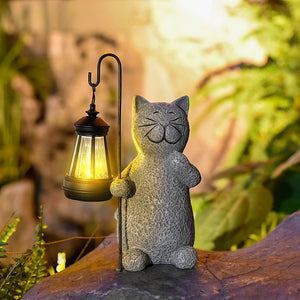 Gezellige Gouden Kat LED Lamp – Elegante Sfeerverlichting voor Huisdecoratie