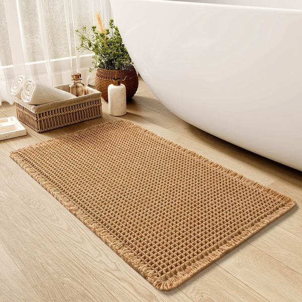 Ultra-absorberende Badmat met Antislip Rug Stijlvol Wafel Design