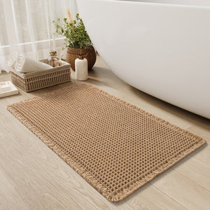 Ultra-absorberende Badmat met Antislip Rug Stijlvol Wafel Design