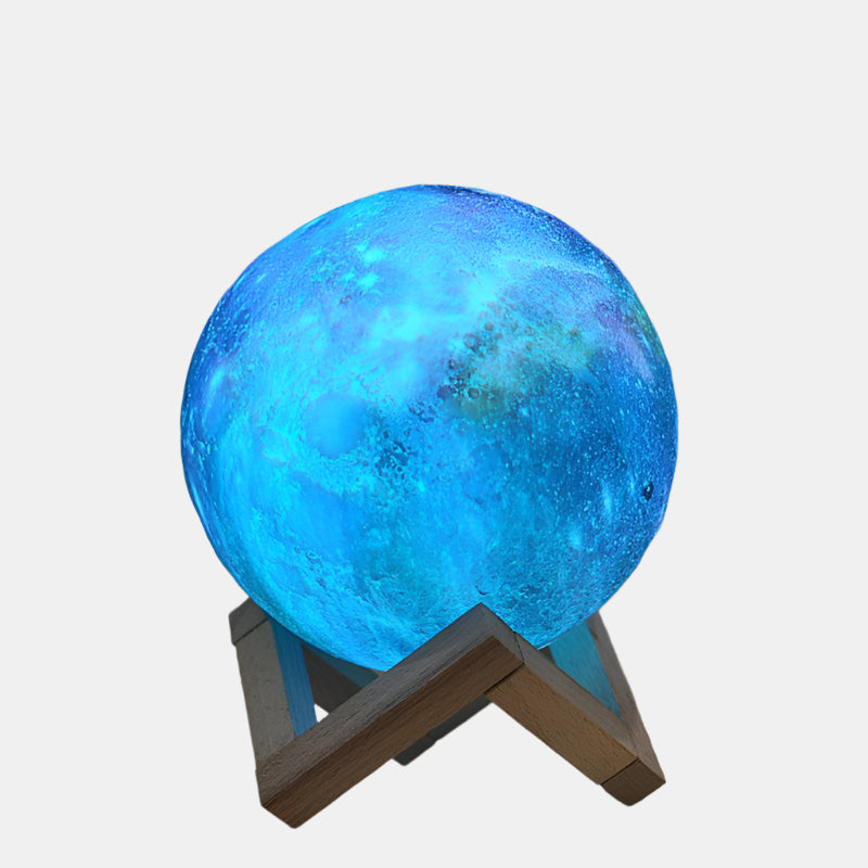 3D Maanlamp met Instelbaar Licht en Galaxykleuren  Sfeervolle Woondecoratie