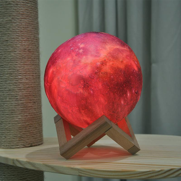 3D Maanlamp met Instelbaar Licht en Galaxykleuren  Sfeervolle Woondecoratie