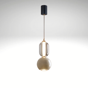 Scandinavische Creatieve IJzer & Glas Hanglamp – Moderne Minimalistische Plafondlamp voor Slaapkamer & Eetkamer