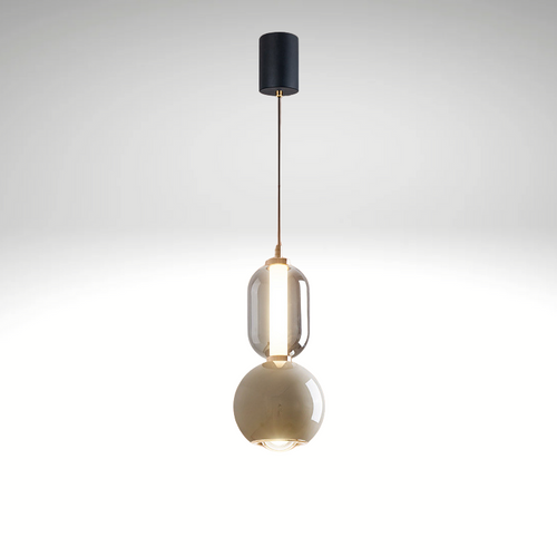 Scandinavische Creatieve IJzer & Glas Hanglamp – Moderne Minimalistische Plafondlamp voor Slaapkamer & Eetkamer