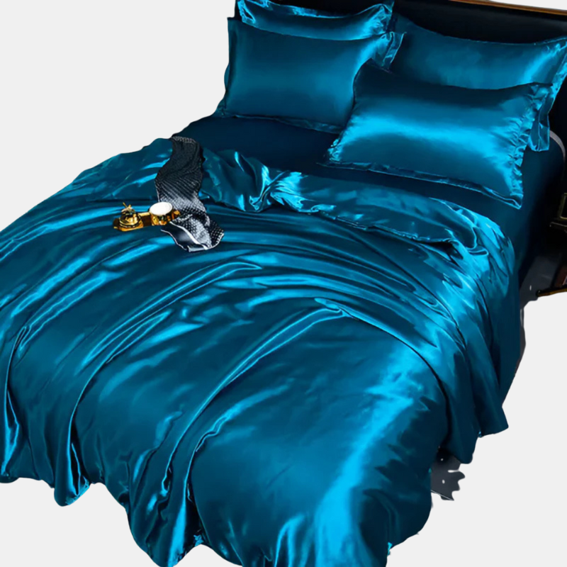 Luxe Zijdeachtig Bedtextiel  Ademend, Zacht & Elegant voor Slaapkamer Comfort