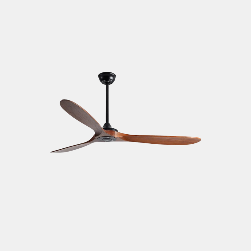 EcoLuxe Plafondventilator met Houten Bladen, LED Licht  Afstandsbediening  Moderne Comfort voor Thuis